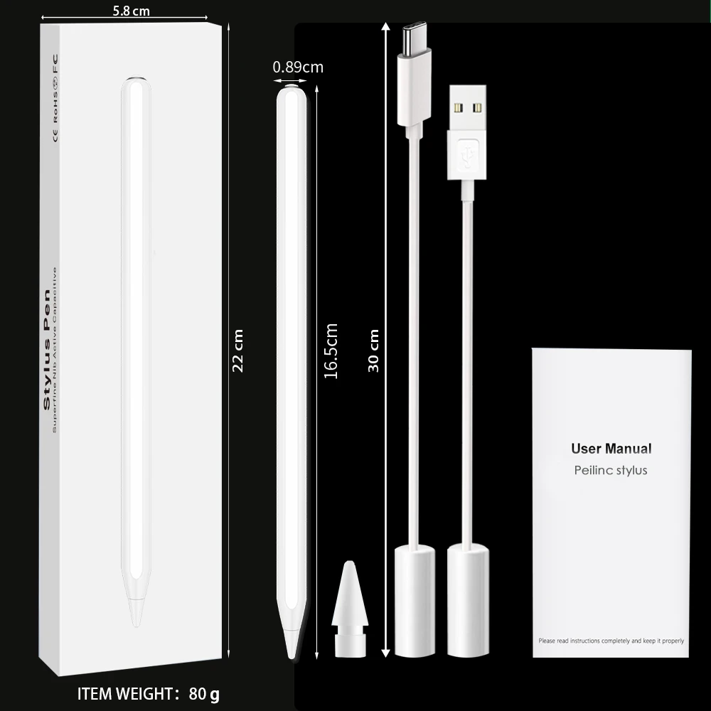

Pen iPad Stylus Charging from iPad with Tilt, Apple Pencil 2 1 for 2018-2021 iPad Pro 11/12.9 Air 4 5 Mini 5 6