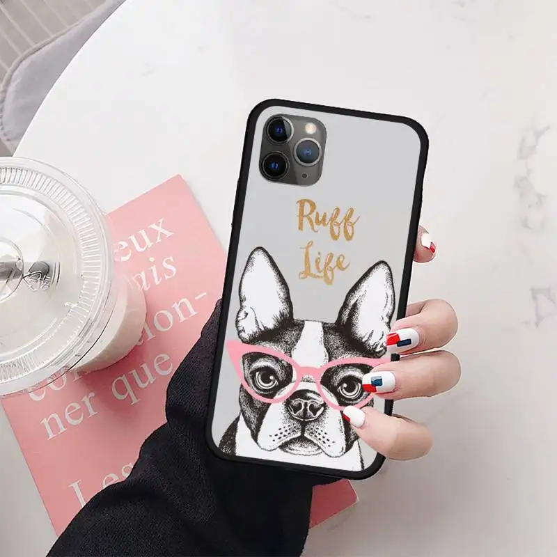 

French bulldog dog Phone Case for iPhone 11 12 mini pro XS MAX 8 7 6 6S Plus X 5S SE 2020 XR