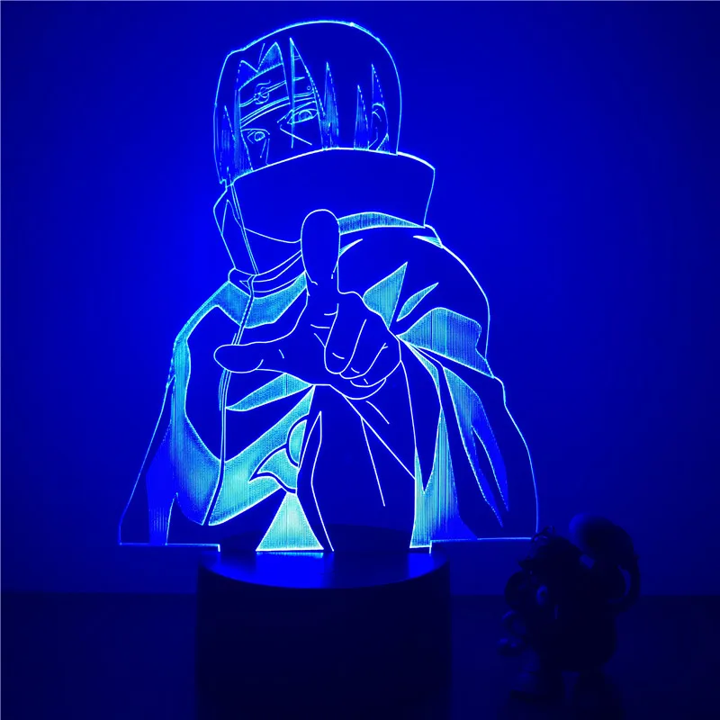 Светильник с аниме Hаруто Led Панель огни Narutoed Итачи лампа Сенсор подарки на день
