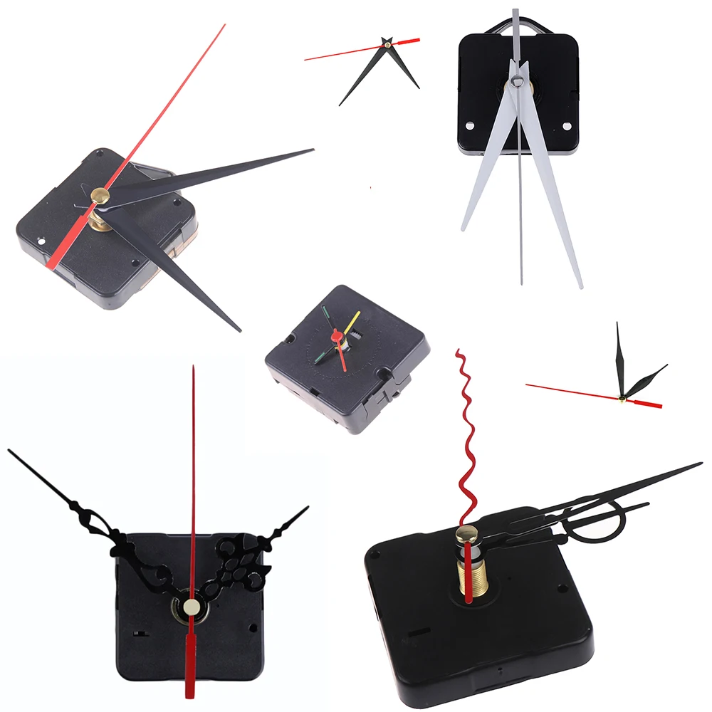 1 комплект тихие большие настенные часы кварцевые механизм движения стрелки