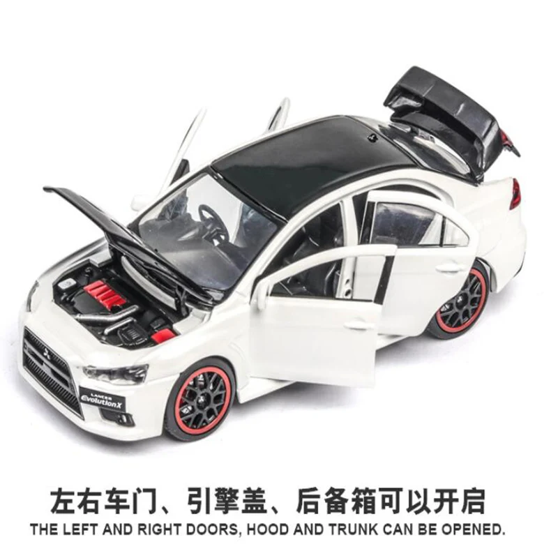 1:32 игрушечный автомобиль из сплава Mitsubishi Lancer-exi EVO металлическая модель поднятая