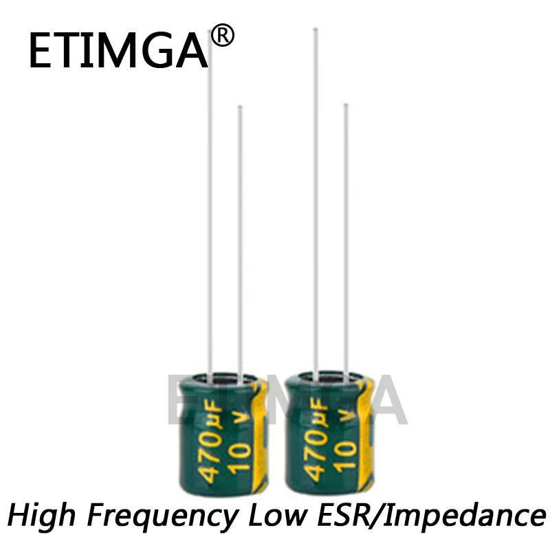 

60pcs/lot 10v 470UF Low ESR / Impedance high frequency aluminum electrolytic capacitor size 6X7MM 470UF 20%