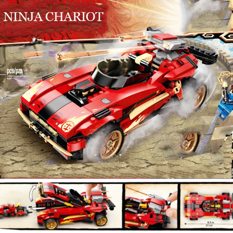 

NEW Ninja Chariot Model Building Blocks Mini City Figures Bricks Construction Car Bricks Toys For Children Friends Gift Boy