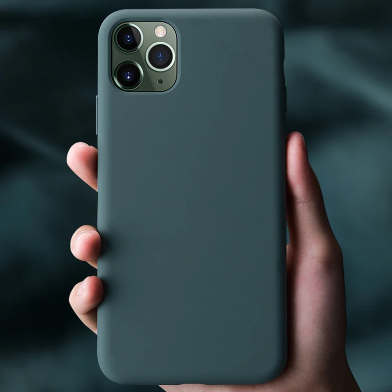 Тонкий мягкий чехол для iPhone 11 Pro 7 8 6 6s Plus, жидкий силиконовый чехол, карамельный цвет, чехол для iPhone X Xs 11 Pro Max XR