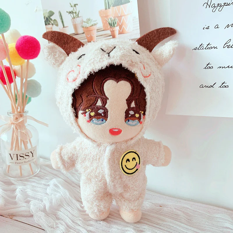 

20cm Toy Clothes Doll Pajamas Doll Clothes Suit Doll Sheep Jumpsuit Pants Suit Christmas Gifts