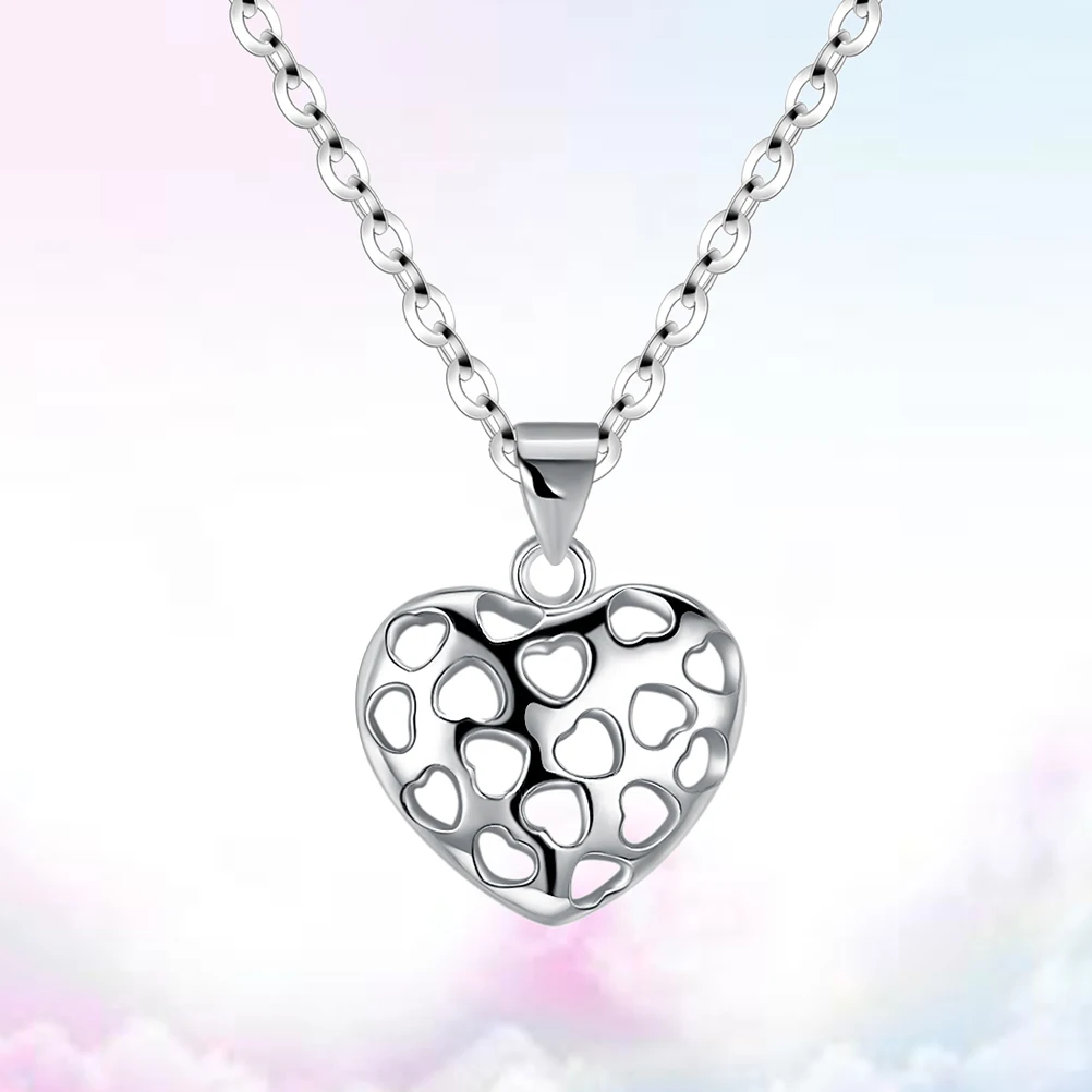 1 шт. модное ожерелье дутая цепочка праздничный Шарм 925 стерлингового серебра