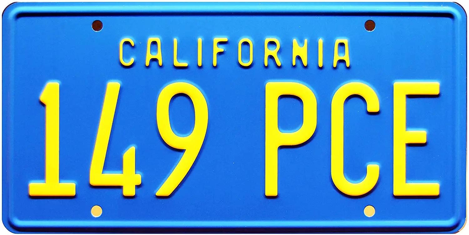 

Celebrity Machines Duel | 149 PCE | Metal Stamped License Plate