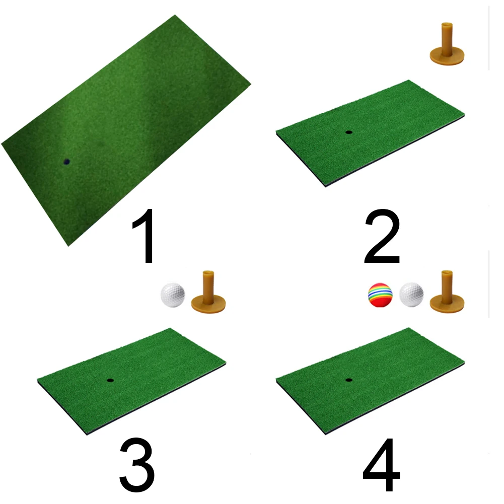 

Beginner Swing Training Sports Foldable Artificial Grass Practice Mat Golf Exercise Residential Home Indoor Outdoor Hitting Pad