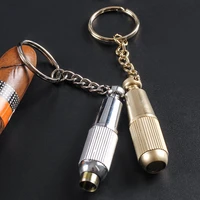 1pc cigar hole punch pendant portable drill knife cuban cigar opener carved striped round cigar scissors