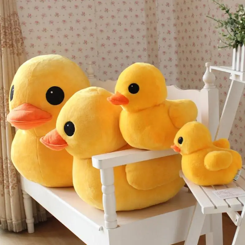 Lovely Cartoon Duck Stuffed Plush Toys Skillful Manufacture Kids Children Cute Shape Superior Quality Hongkong Animal Toy | Игрушки и