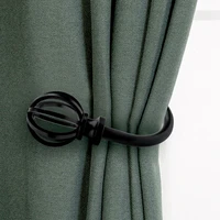 set of 2 metal curtain holdbacks wall mounted drapery tiebacks with screws decorative window treatment holdbacks