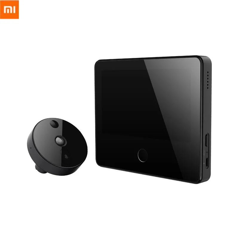 Беспроводной смарт звонок Xiaomi MIJIA 720P FHD 161 ° кошачий глаз видео с 5 дюймовым