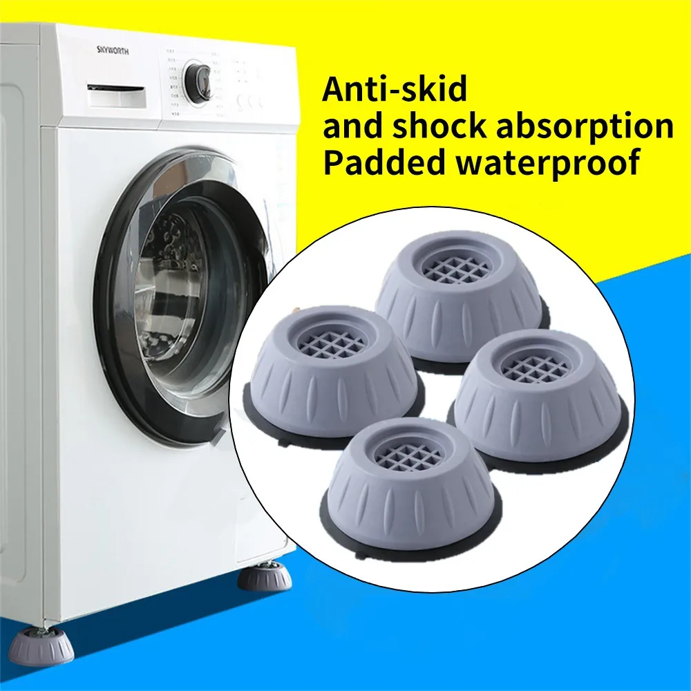 

Washing Machine Pad Dryer Rubber Pads Refrigerator Base Feet Pad Anti-Vibration Mat Pad Dampers Fixed Non-Slip Pad 4PCS