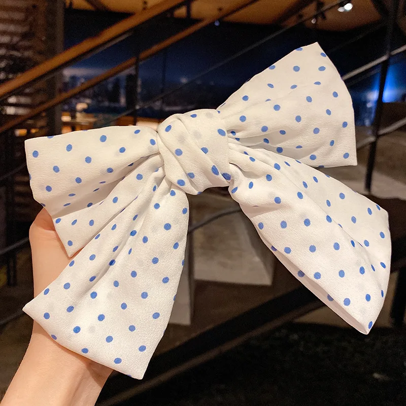 

Double Layer Butterfly Hairpin Big Bow Hair Clip Chiffon Floral Knotted Side Clip Top Clip Sweet Vintage Hair Accessories