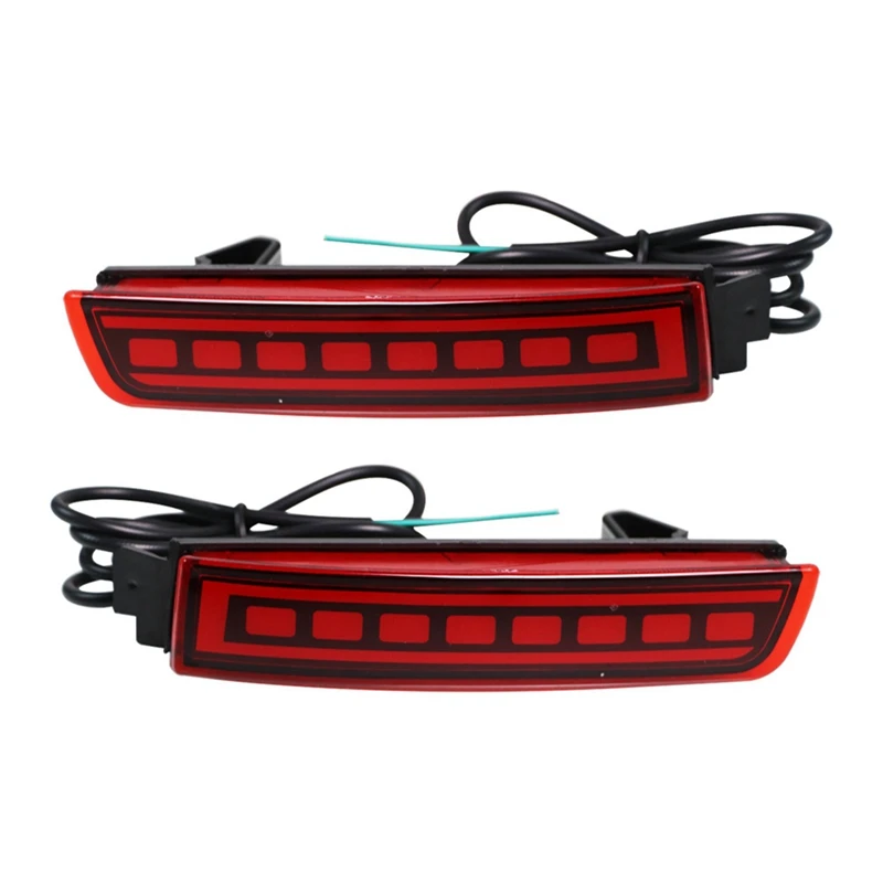 

Pair Car LED Rear Fog Lamp Bumper Light Brake Light Reflector For Nissan Kicks Quest Terra Infinite FX35 37 50 XQ70