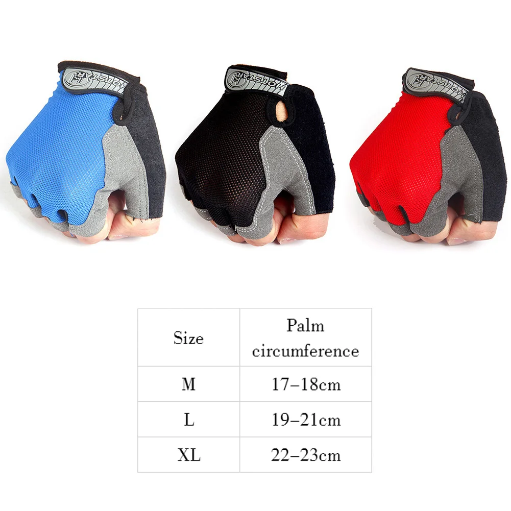 

New Cycling Anti-slip Anti-sweat Men Women Half Finger Gloves Breathable Anti-shock Sports Gloves Bike Bicycle Glove