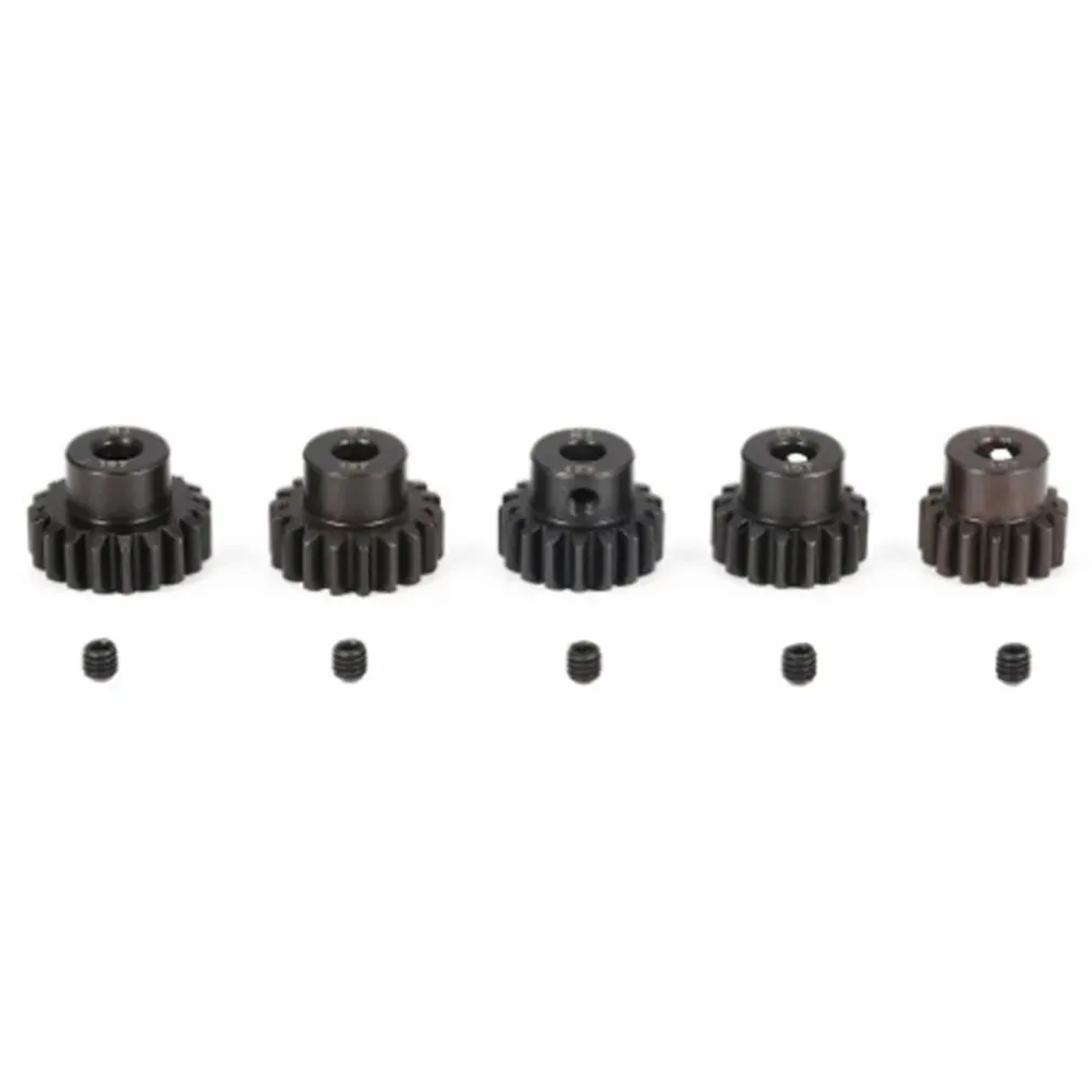

M1 5mm 15T 16T 17T 18T 19T 5Pcs Pinion Motor Gear Combo Set for 5mm Shaft 1/8 RC Car Brushed Brushless Motor