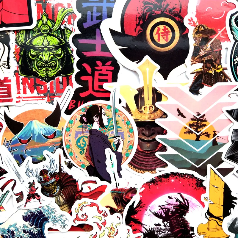 65 шт. японские стикеры Bushido Kanji модные наклейки для кузова автомобиля Стайлинг
