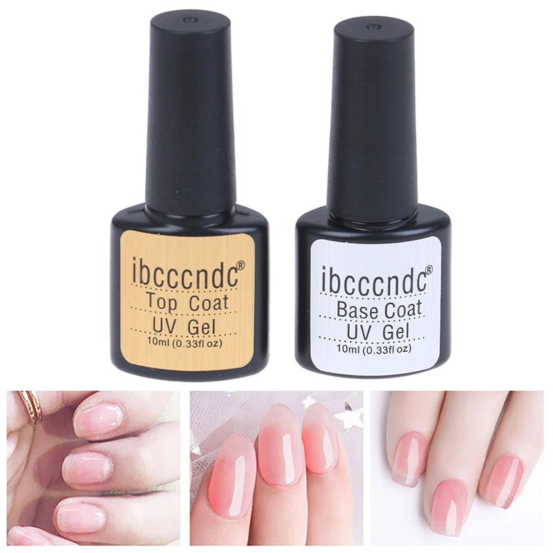 

UV 10ml Soak Off Primer Gel Varnish Lacquer Matte Tempered Top Nail Manicure Base Top Coat Transparent Gel Nail Polish