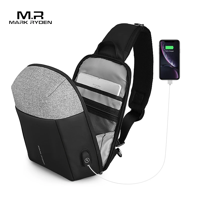 Мужская сумка Кроссбоди Mark Ryden многофункциональная водонепроницаемая