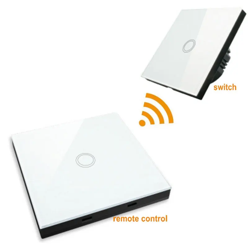 Настенный сенсорный высветильник ель света 1/2/3 Gang RF433 стеклянная панель экран