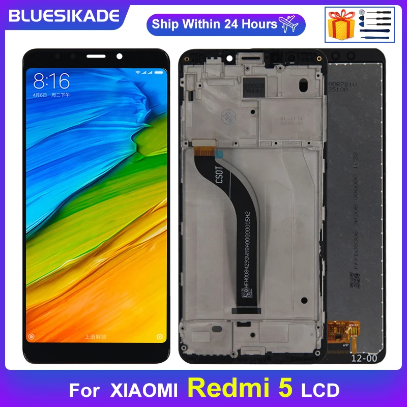 

ЖК-дисплей 5,7 дюйма для Xiaomi Redmi 5, сенсорный экран, дигитайзер для Redmi 5, ЖК-дисплей MDG1 MDI1 MDTI, сменный экран в сборе