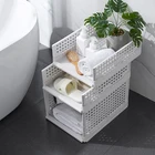 Складная полка для одежды с ящиками, многослойный разделитель, стеллаж для хранения мелочей, компактный держатель для кухни, органайзер для спальни