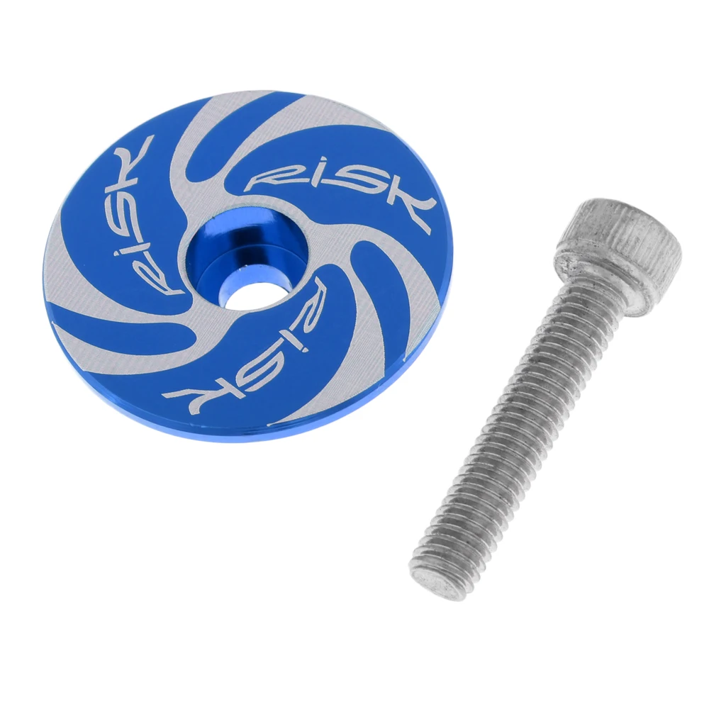 Blue Cyclone Велосипедная дорога горный велосипед 1-1/8 дюймов Крышка для гарнитуры - Цвет: Blue Cyclone