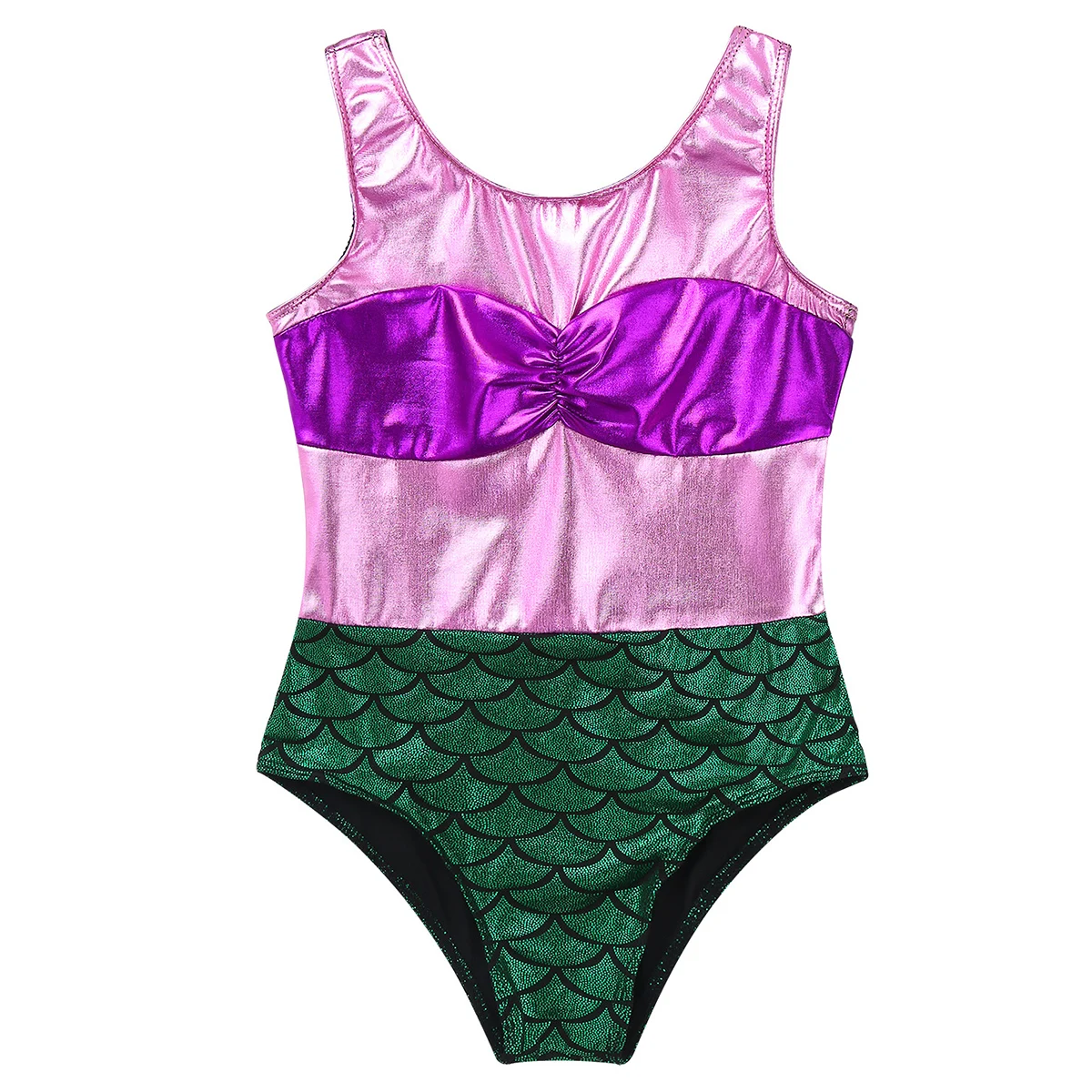 Балетные гимнастические леотарды для девочек Цельный купальник без рукавов с