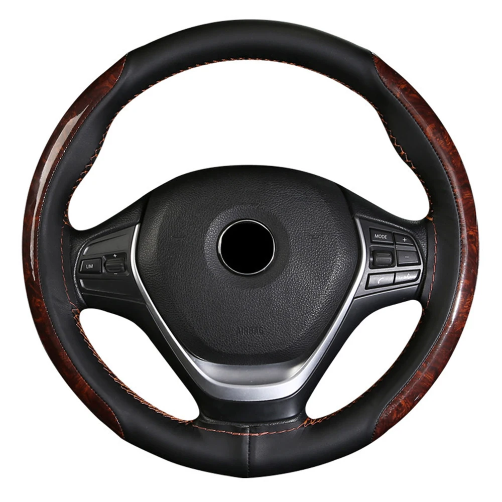 Чехол рулевого колеса автомобиля подходит для VW Audi Skoda SEAT Toyota Lexus Nissan Renault Hyundai Kia Ford