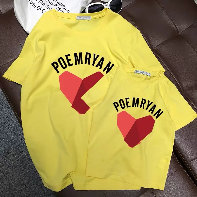 Футболка с геометрическим рисунком летняя модная забавная семейная одежда