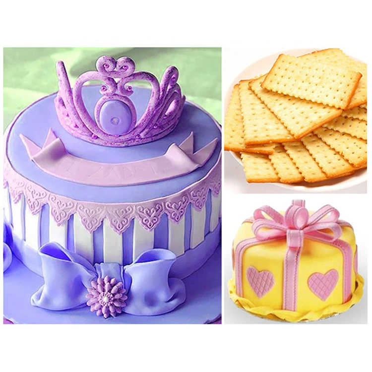 6 шт./компл. Fondant (сахарная) ролик для ленты ножи тортов сахар цветок резак нарядное
