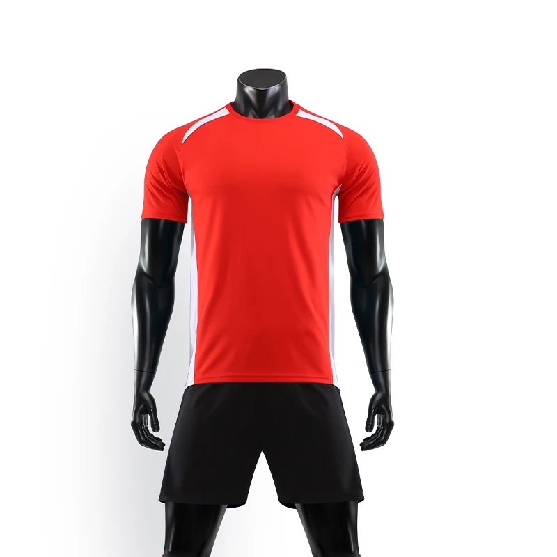 Мужская красная футбольная майка с коротким рукавом зеленая Футбольная форма