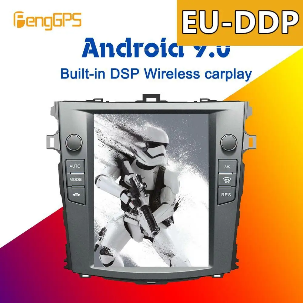 Автомобильный мультимедийный радиоприемник Tesla Android 10 4 PX6 встроенный DSP для Toyota