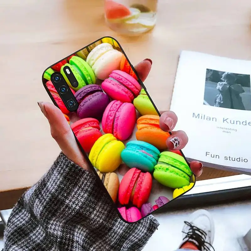 

Dessert ice cream Macaron Food Phone Case For Huawei honor Mate mate P 10 9X 10i 20 30 40 y7 pro p smart 2019 lite