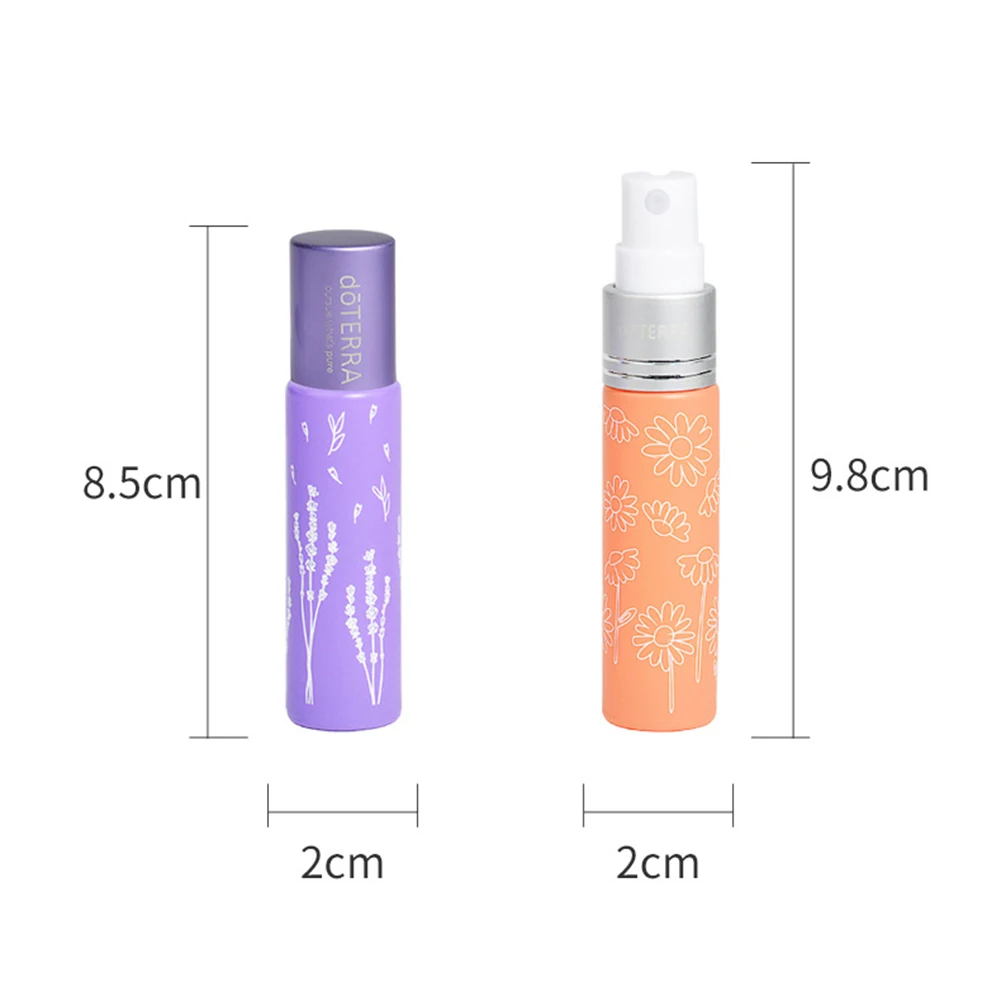 

6 Pcs Multicolor Mini Plating Glass Ball Perfume Essential Oil Bottle Stainless Steel Ball Massage Eye Cream Roller Ball bottle