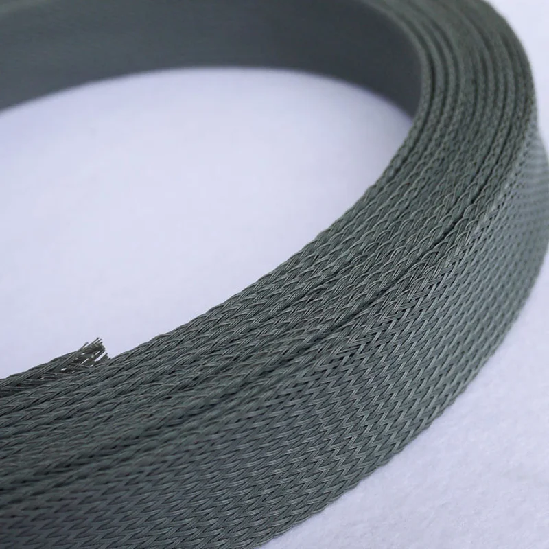 

1-10M Grey 30-40mm Cable Sleeves Snakeskin Mesh Wire Protecting Nylon Tight PET Expandable Insulation Sheathing Braided Sleeves