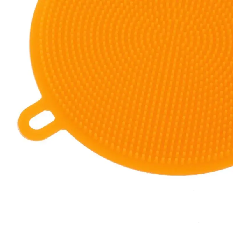 Silicone Dish Bowl Cleaning Brush Multifunction Scouring Pad Pot Pan Washing Wash Brushes Kitchen Cleaner Washing Tool