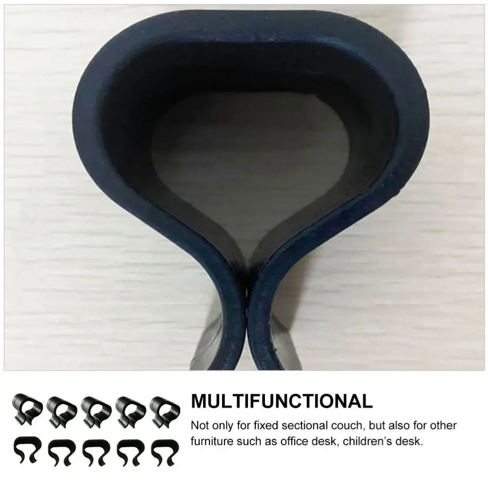 

10pcs Sectional Sofa Fasteners Alignment Clamps Outdoor Wicker Furniture Clips