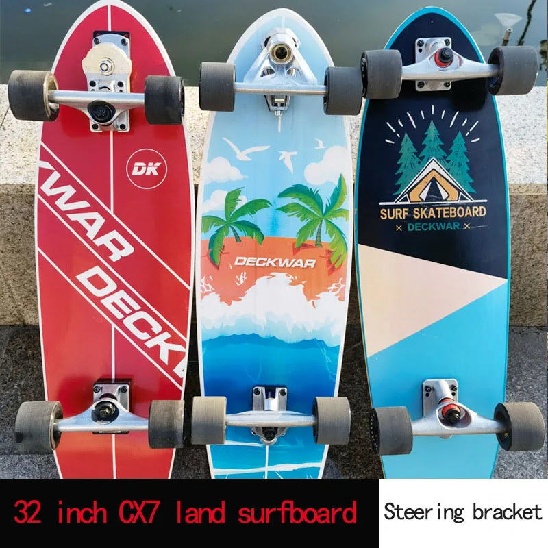 

4 Wheels Maple Skateboard Men Durable Professional Carver Surf Land Skateboards Skating Skate Board For Adult Highly Smooth