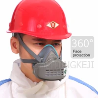 self priming filter anti particle respirator dust mask industrial decoration washable mask rubber material protective equipment