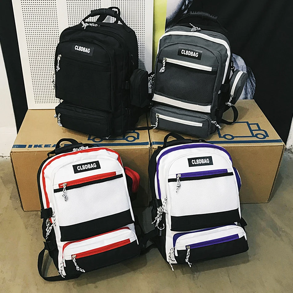 

Unisex Fashion Oxford Backpack Purse Multiple Pockets Bookbag Trend Cool School Backpack for Teenager Lightweight Men's Backpack