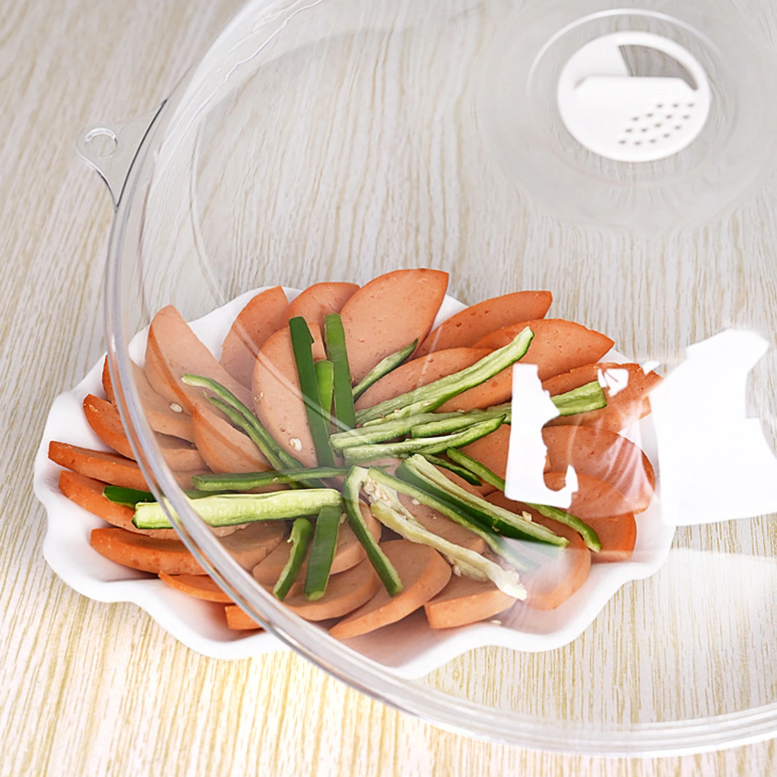 Крышка для пищевых продуктов микроволновой печи моющаяся эффективная простая в