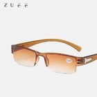 Очки для чтения унисекс, пресбиопические в полуоправе, с прозрачными линзами, 1,0, 1,5, 2,0, 2,5, 3,0, 3,5, 4,0