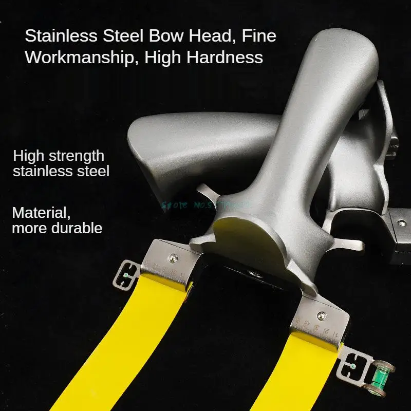 

High Quality 304 Stainless Steel Stable With Rubber Band Slingshot Hunting Outdoor Shooting New Upgrade Big Bow Gate Athletics