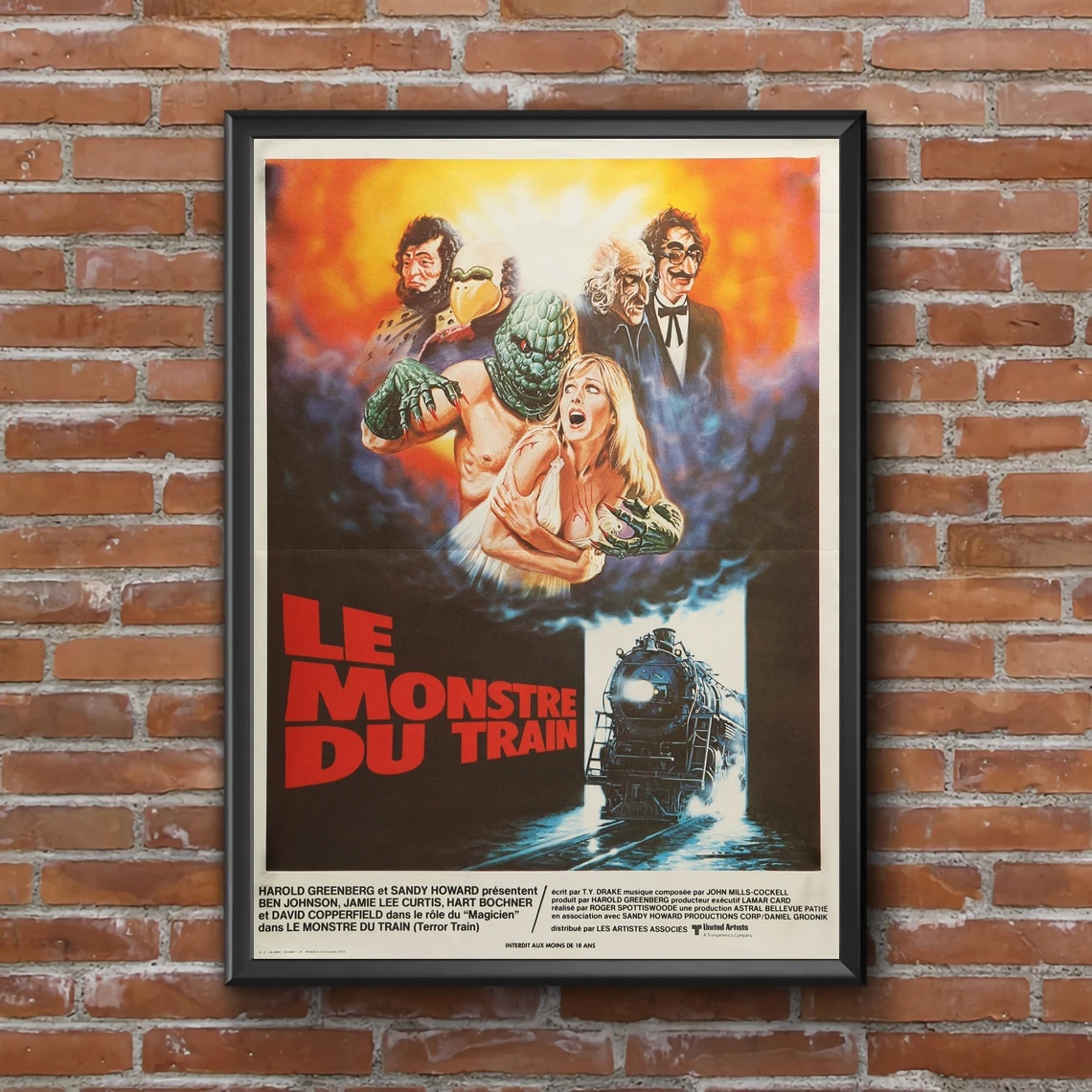 

Ужасный поезд-1981, кинопостер, домашний декор, классическое искусство, фото, холст, постер, печать, настенная живопись