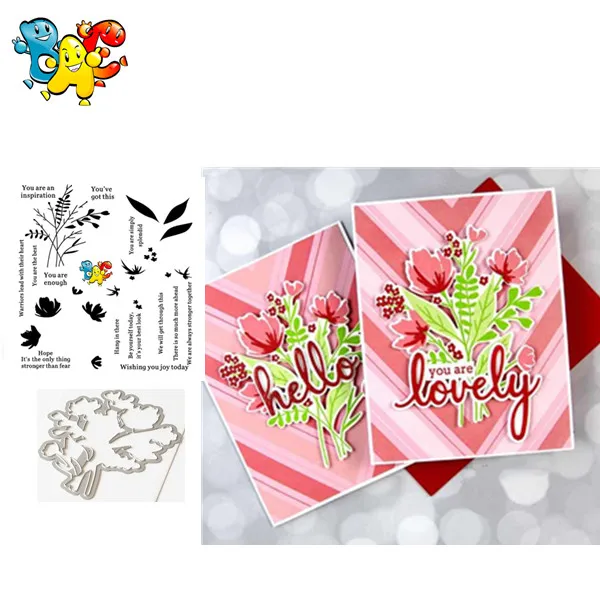 Цветочные прозрачные штампы для скрапбукинга сделай сам/изготовления