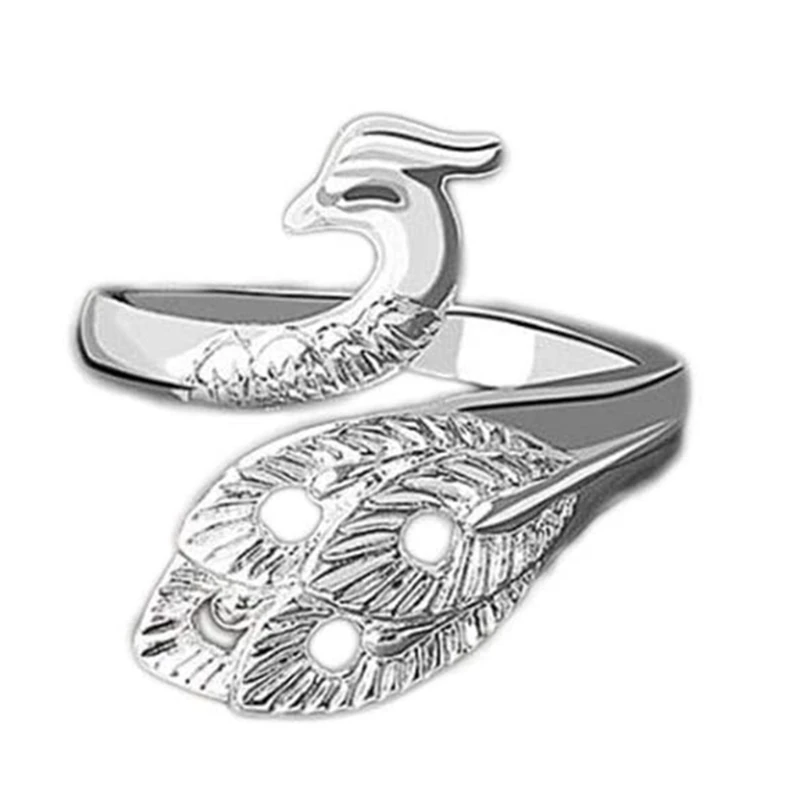 

Adjustable Knitting Loop Ring, Crochet Loop Ring Knitting Accessories, Peacock Open Finger Ring Adjustable Braided Ring 12 E56C