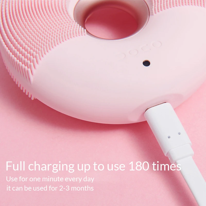 DOCO электрическая Очищающая щетка для лица ультра Соник скруббер кожи