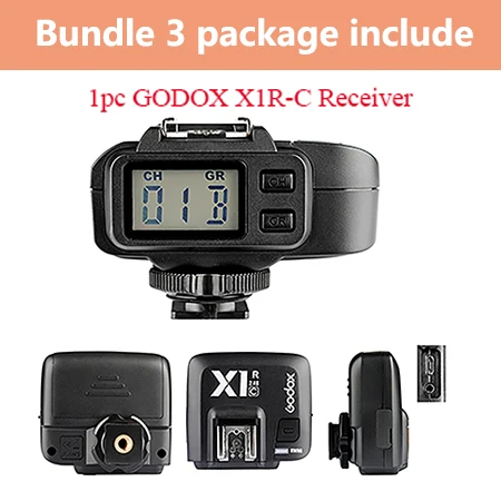only GODOX X1R-C Godox Xpro-C ttl беспроводной триггерный передатчик вспышки w/X1R-C ttl беспроводной триггер для вспышки приемник триггер для камеры Canon - Цвет: only GODOX X1R-C